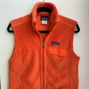 Patagonia full zip Re-Tool vest in orange